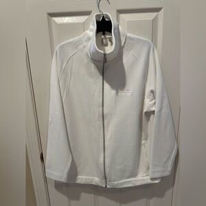 Women's White Zip-Up Ritz Carlton Sweater Jacket